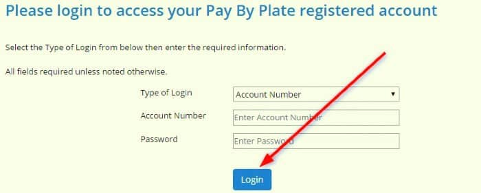 PaybyPlateMa-Login Portal
